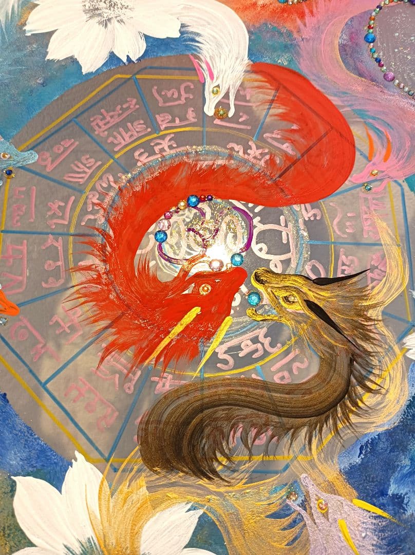 やっちゃん　❀ダブル八角フトマニ図flower❀チャクラ❀