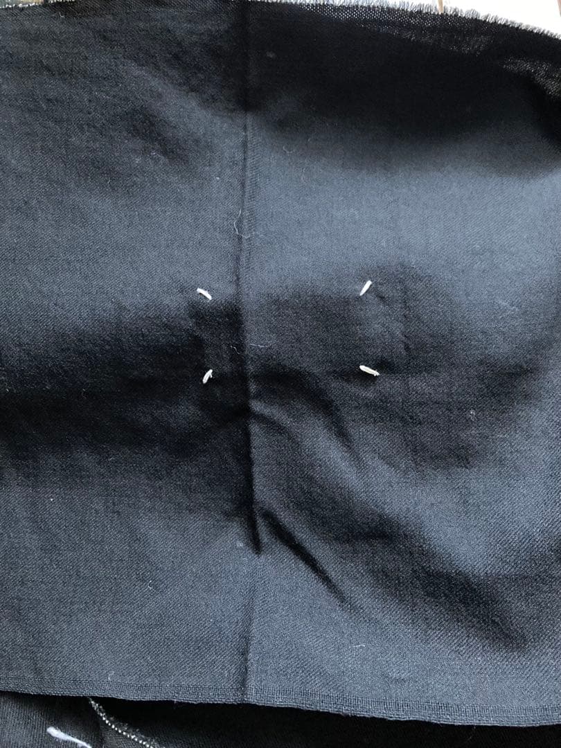 希少マルジェラアーティザナルブラック マフラーストール