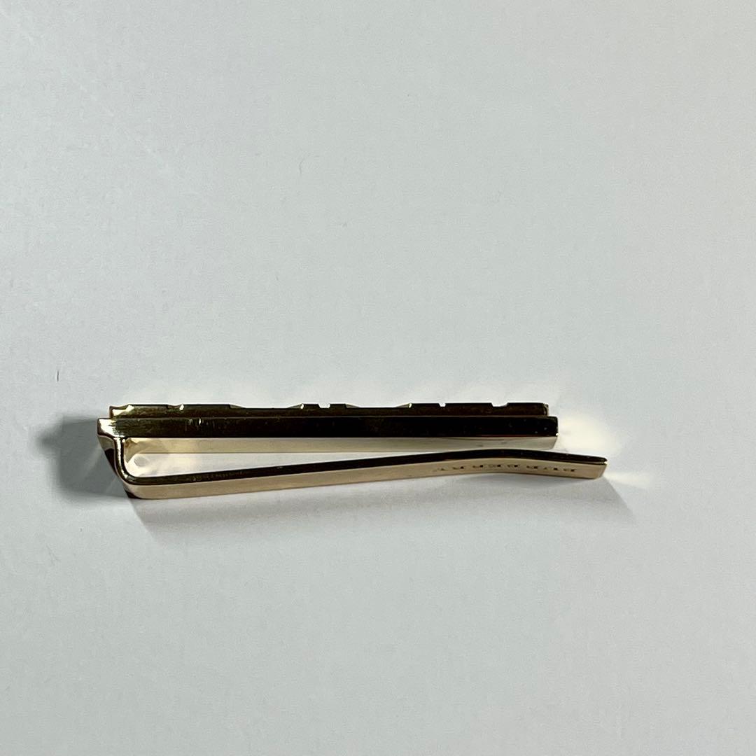 希少✨美品✨BURBERRY バーバリー ネクタイピン ノバチェック ゴールド