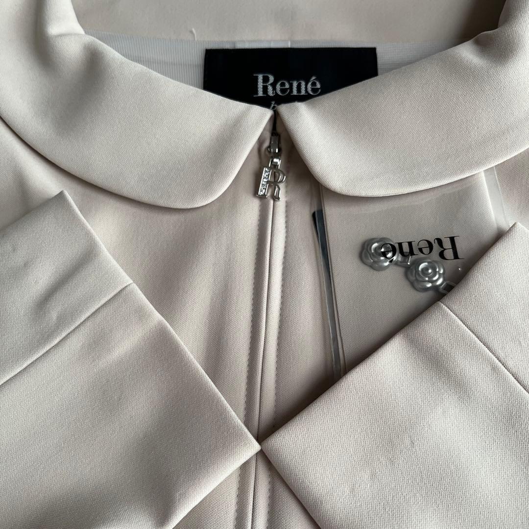 新品未使用　René ベージュ テーラードジャケット　スライダー付