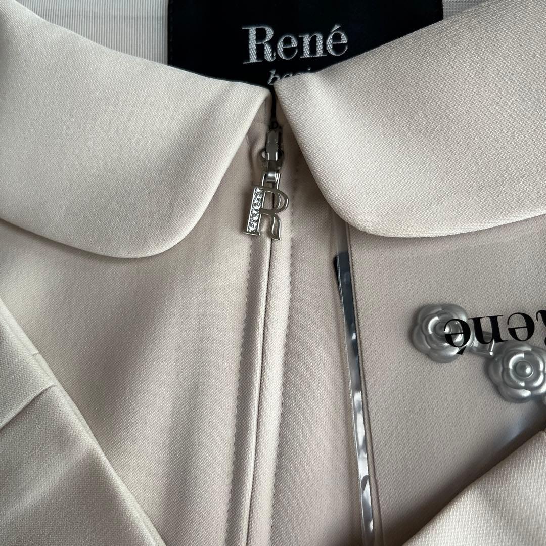 新品未使用　René ベージュ テーラードジャケット　スライダー付