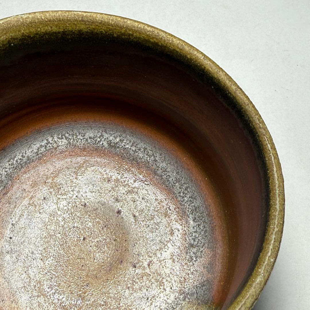 ◆ 【徳田陶春】作 備前茶碗 四方桟共箱 共布 栞 茶道具 未使用品 本物保証◆