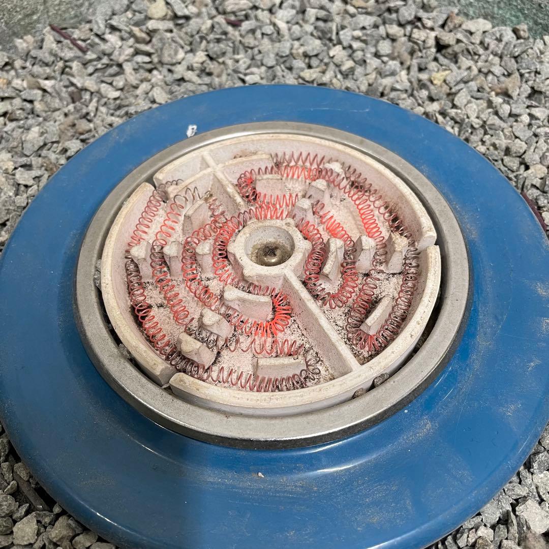 【昭和レトロ】電気火鉢 大名火鉢風 四角形 四猫脚 錺金具 蔦文様 家紋所風