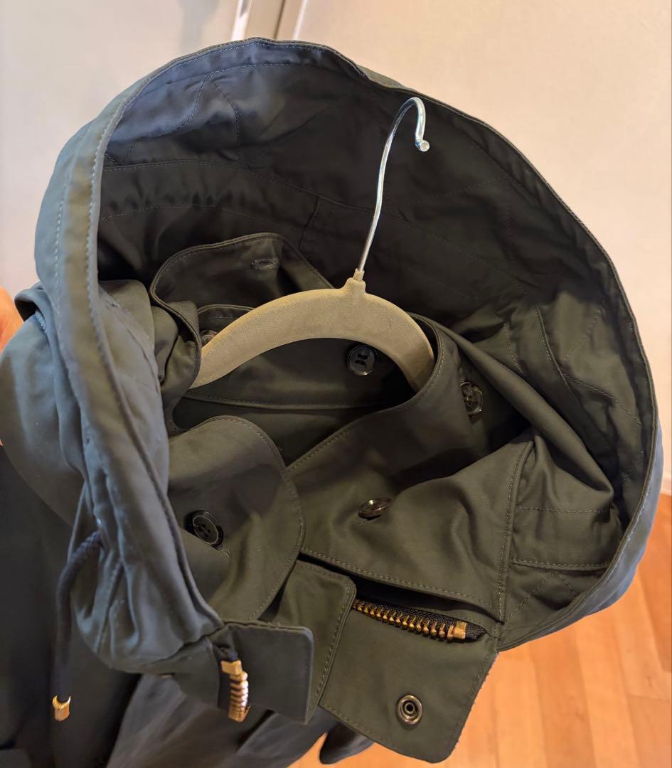 THE RERACS ザ・リラクス ダークカーキ モッズコート フード付き 38