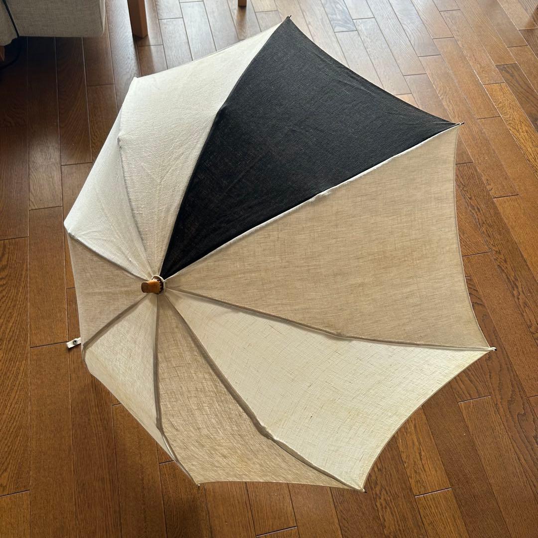 シュールメール　リネン　折りたたみ日傘
