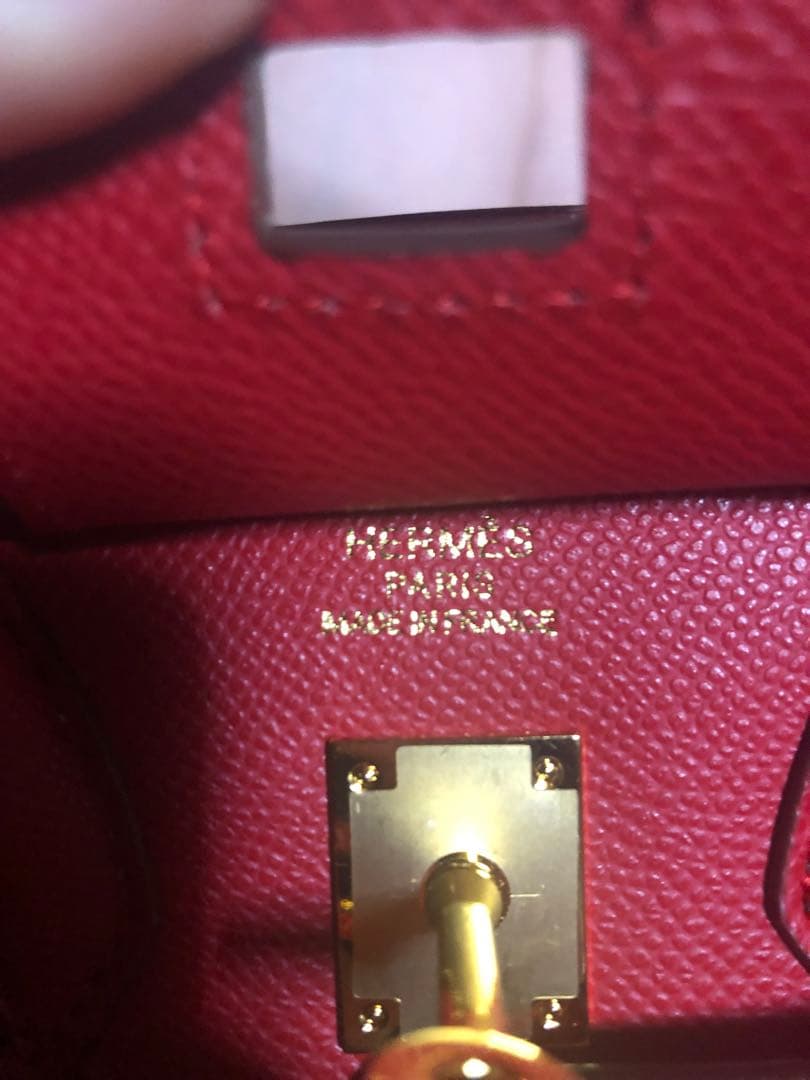 HERMES エルメス ノベルティ ハンドバッグ レッド バーキン25