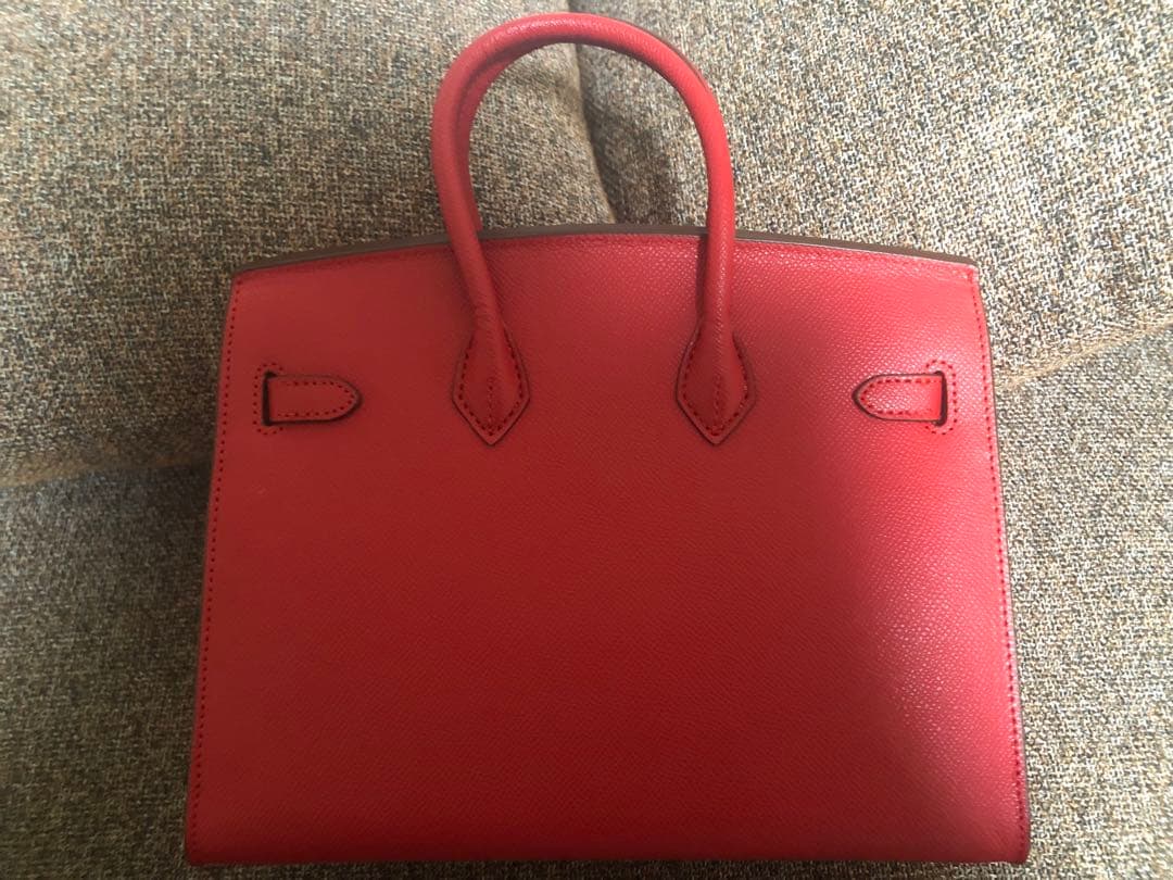 HERMES エルメス ノベルティ ハンドバッグ レッド バーキン25