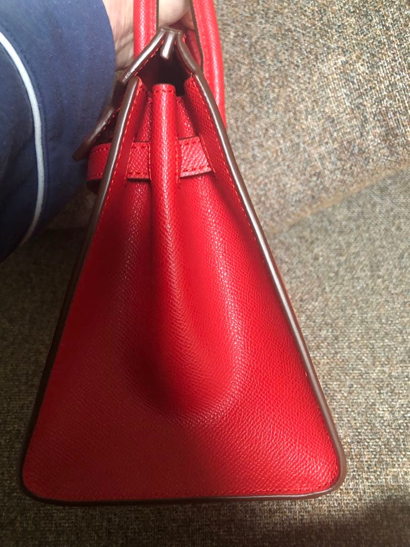 HERMES エルメス ノベルティ ハンドバッグ レッド バーキン25