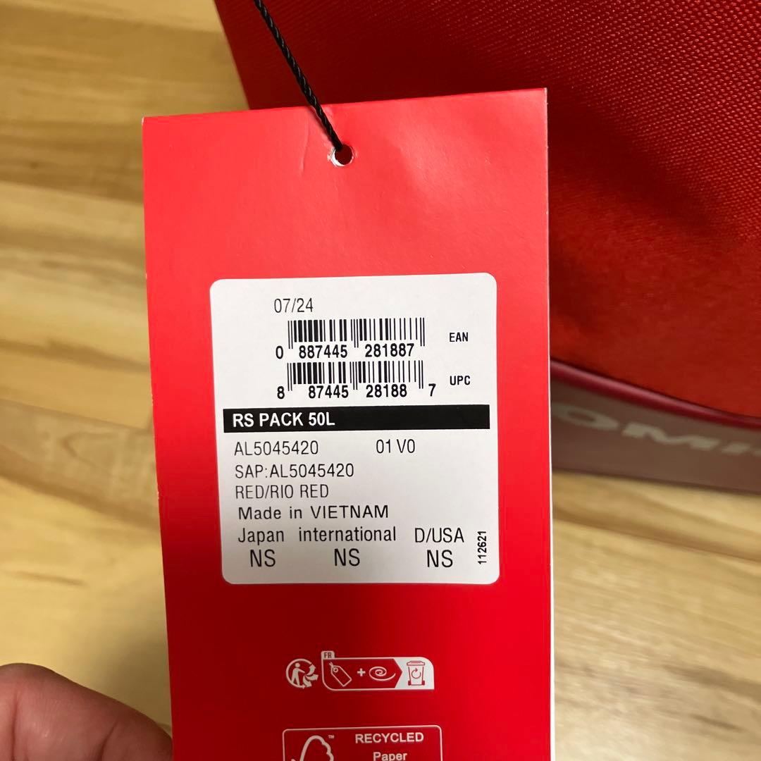 新品未使用品　ATOMIC アトミックRS PACK５０L