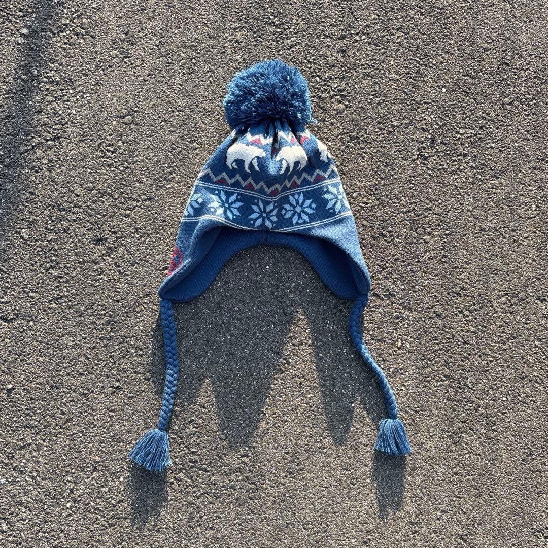 【美品】old stussy 90s 耳付き ニット帽　スノーボード