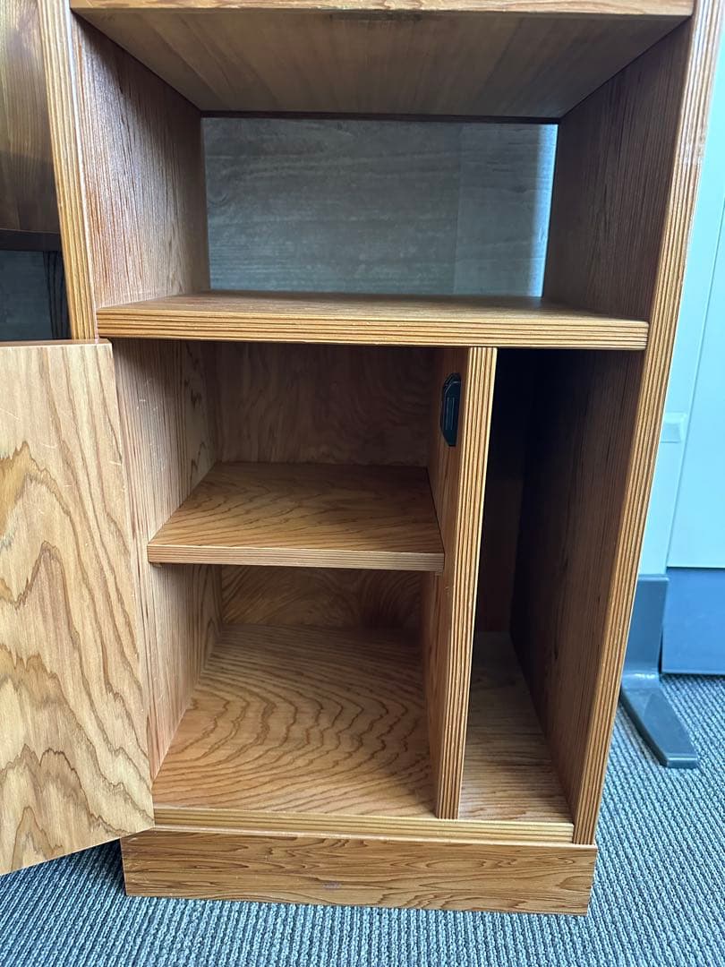 希少！和モダン！屋久杉天然木　電話台・ファックス台　花台