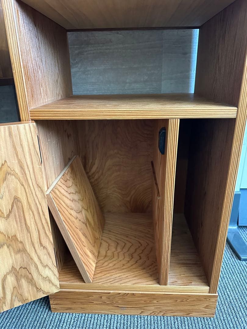 希少！和モダン！屋久杉天然木　電話台・ファックス台　花台