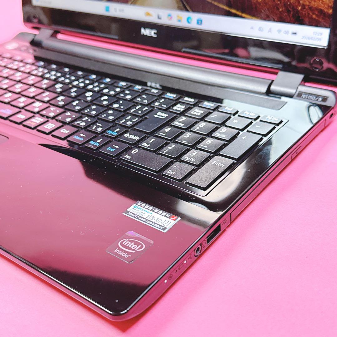 ワードエクセル⭐️新品SSD×16GB windows11 ノートパソコン カメラ