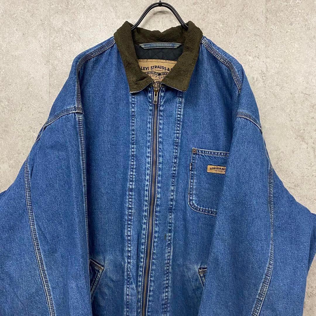 US古着◆リーバイス カバーオール デニムジャケット メンズ2XL