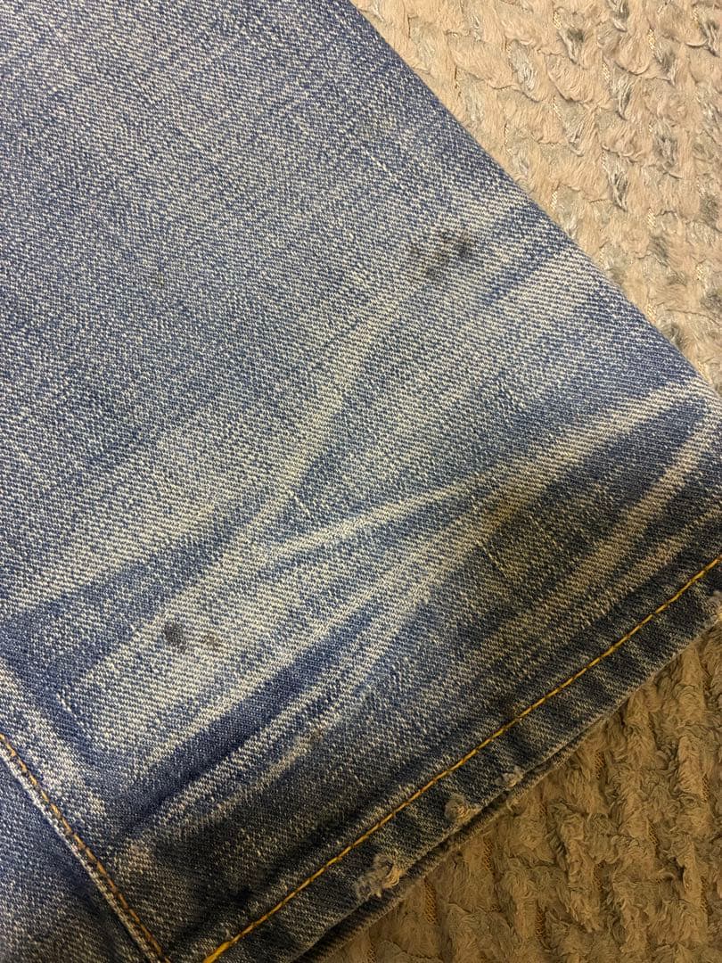 RRL ライトブルーダメージジーンズ