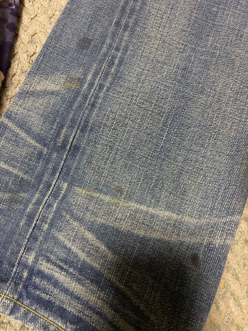 RRL ライトブルーダメージジーンズ