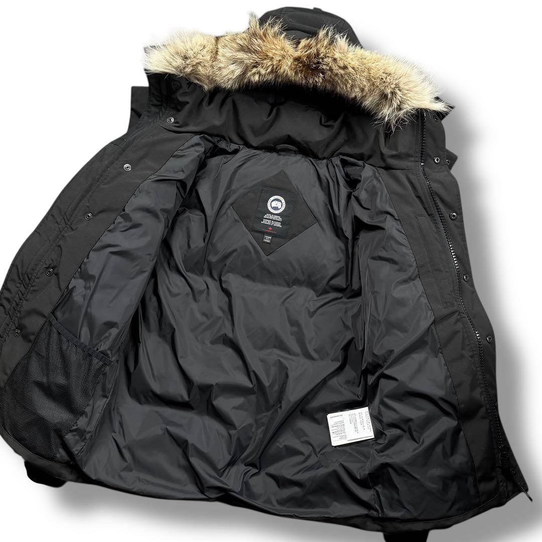 美品 カナダグース ダウン アウター ウィンダムパーカ 3808MA ロゴ 黒