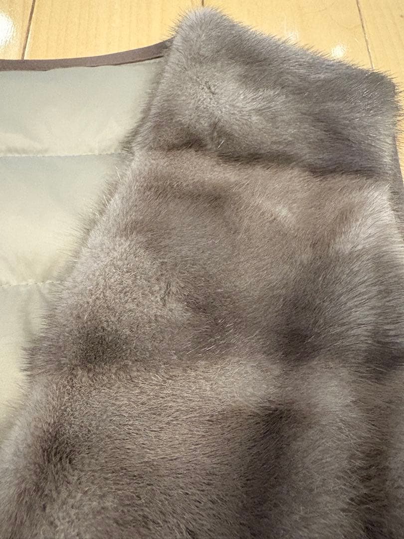 ディノス　damaダーマコレクション　ファー付きロングコート　ミンク