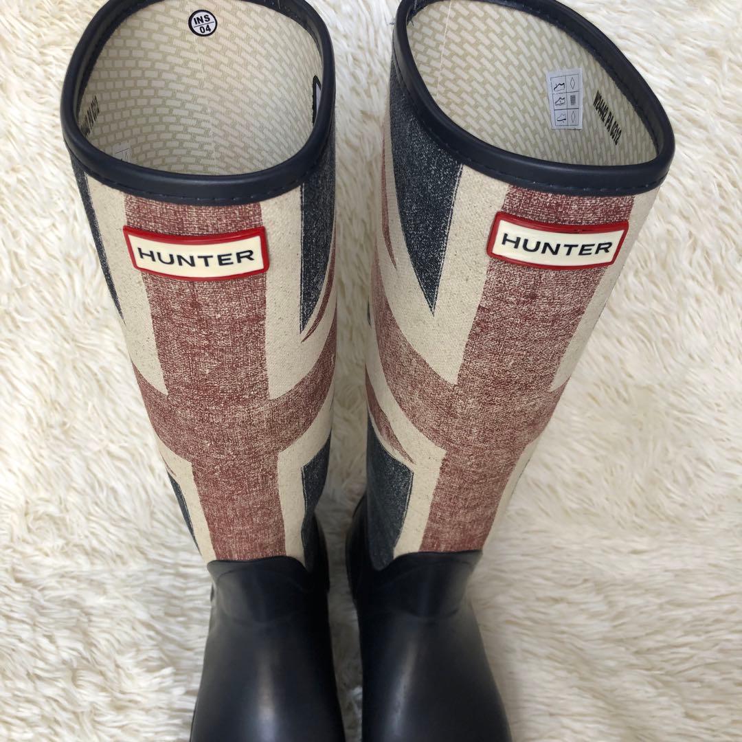 ハンター　HUNTER　レインブーツ　ユニオンジャック　UK6 限定品　長靴
