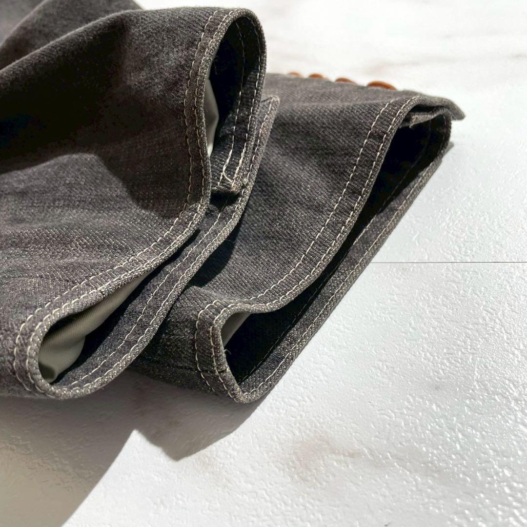 【美品✨】ポールスミスコレクション デニム テーラードジャケット グレー XL