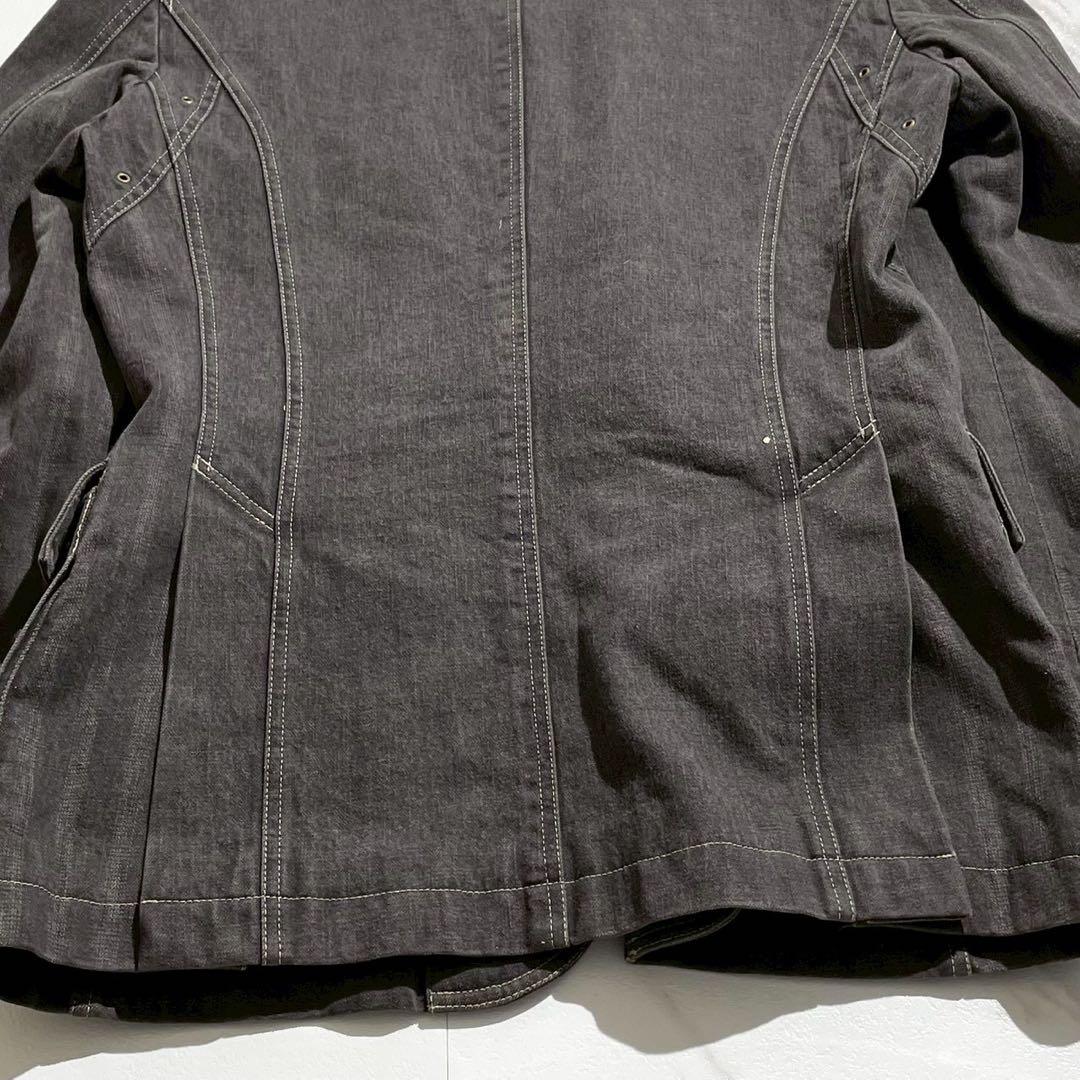 【美品✨】ポールスミスコレクション デニム テーラードジャケット グレー XL
