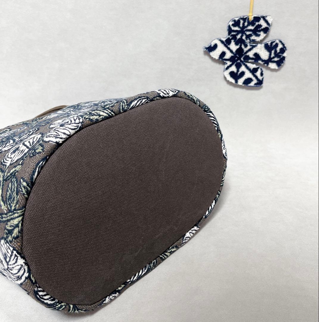 ハンドメイド　ミナペルホネン　basket bag〜パイピング仕立て⑅︎◡̈︎*