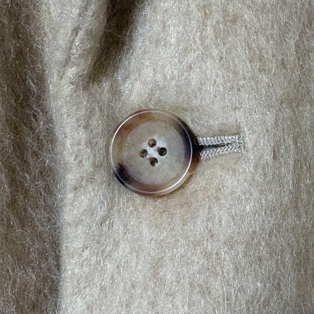 【美品】スピック&スパン 25AW モヘヤブレンドシャギージャケット ベージュ