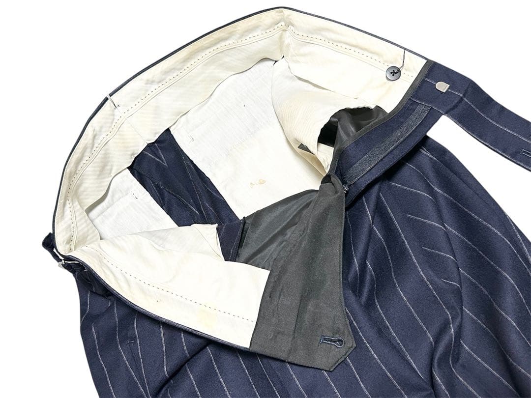 MORLES モアレス ダブルブレスト スーツ カノニコ チョークストライプ