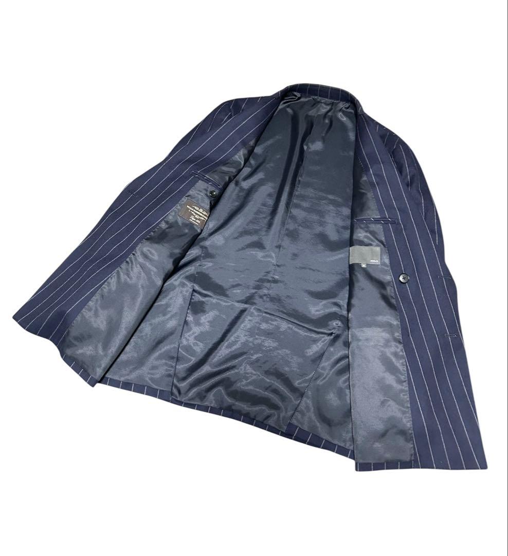 MORLES モアレス ダブルブレスト スーツ カノニコ チョークストライプ