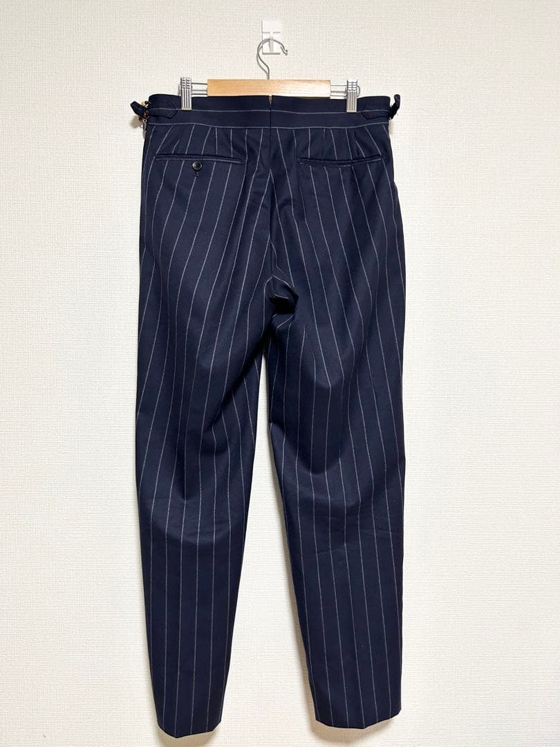 MORLES モアレス ダブルブレスト スーツ カノニコ チョークストライプ