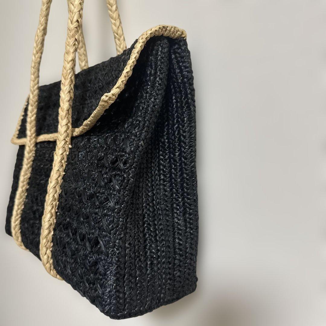 MAISON N.H PARISかごバッグ ブラック