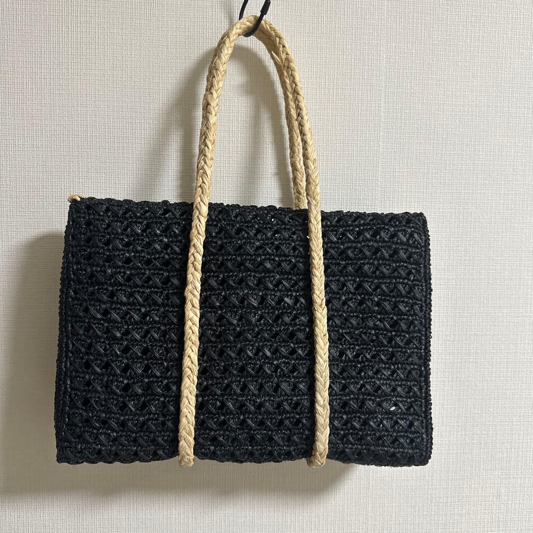 MAISON N.H PARISかごバッグ ブラック