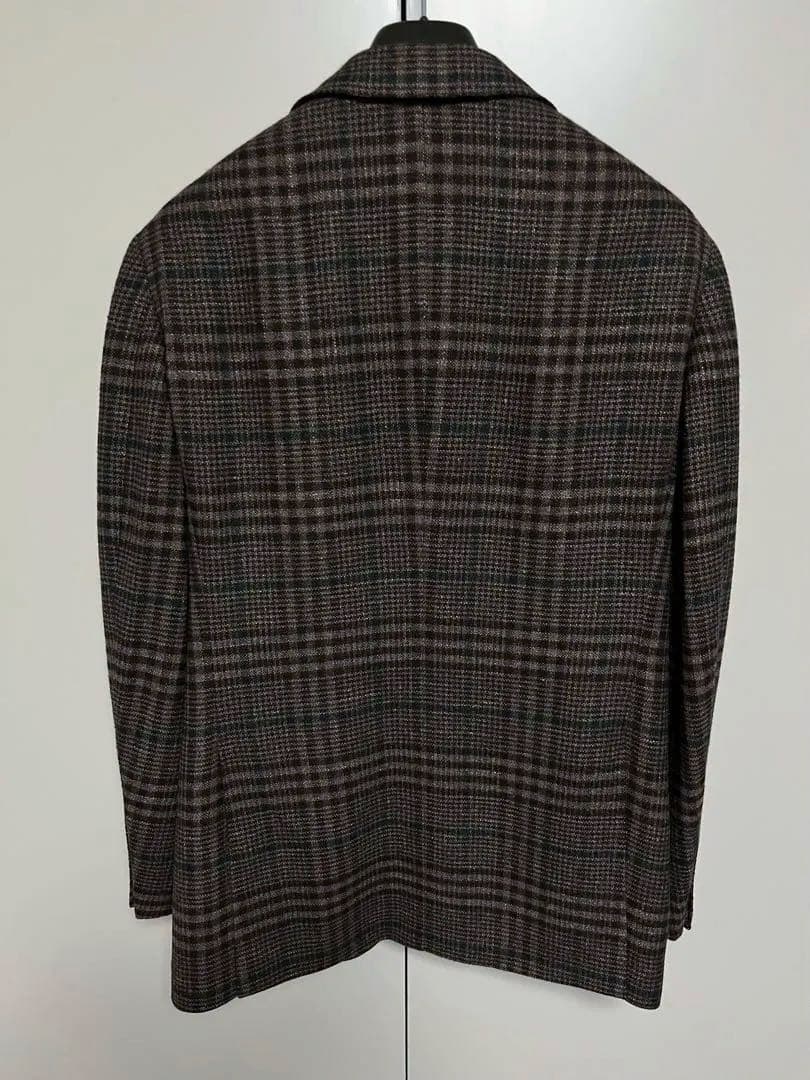 タイムセール　美品　カスタムテイラービームス　ツィードジャケット　46　ブラウン