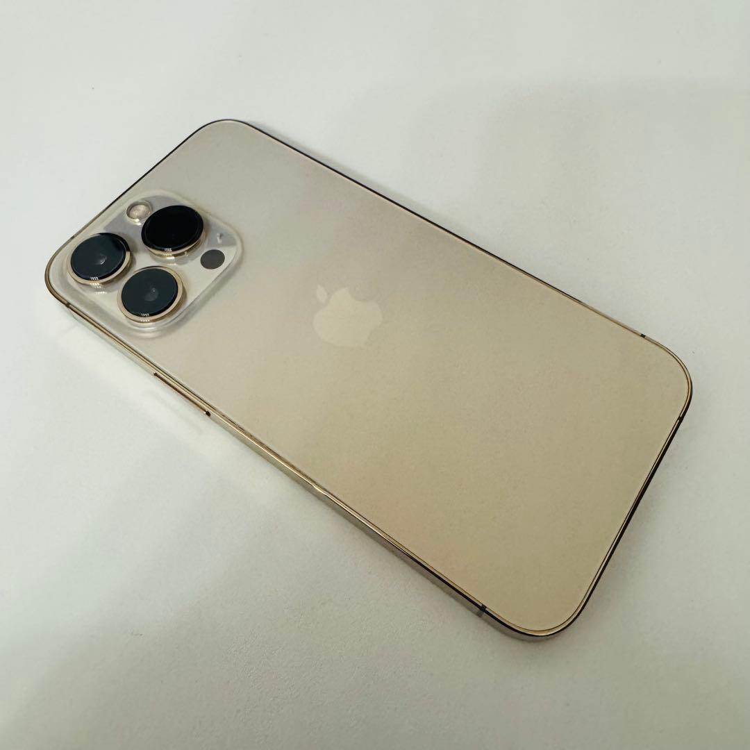【美品】SIMフリー iPhone13 Pro 128GBゴールド 90%