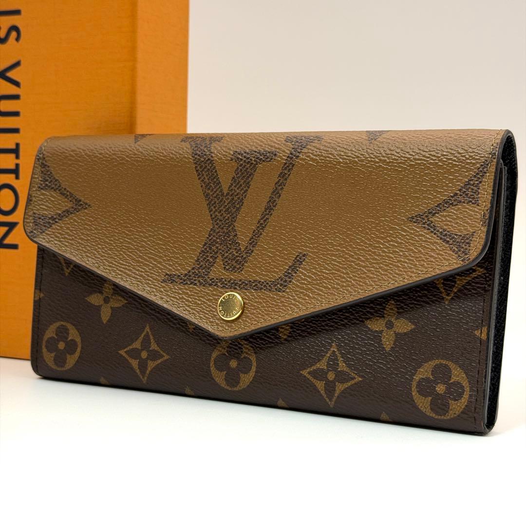 ルイヴィトン モノグラムリバース ポルトフォイユサラ IC搭載 長財布
