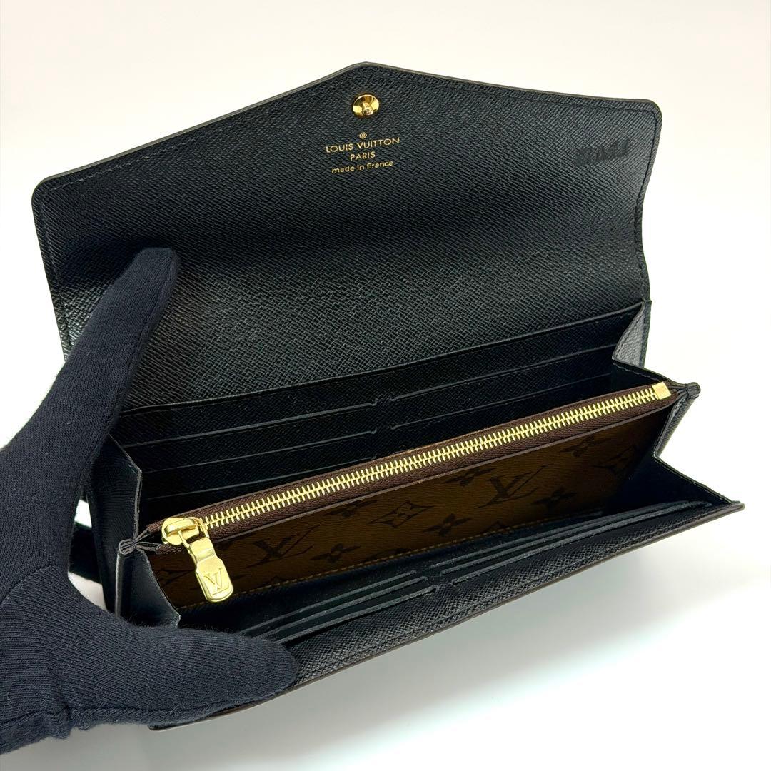 ルイヴィトン モノグラムリバース ポルトフォイユサラ IC搭載 長財布