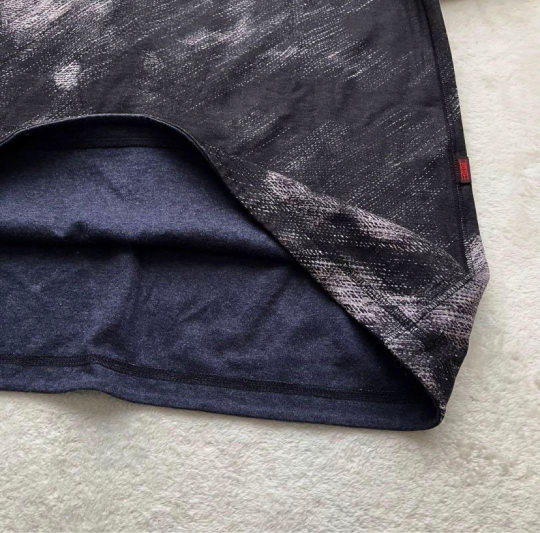 HaaT ハート イッセイミヤケ 総柄アート柄 ワンピース チュニック ゆったり