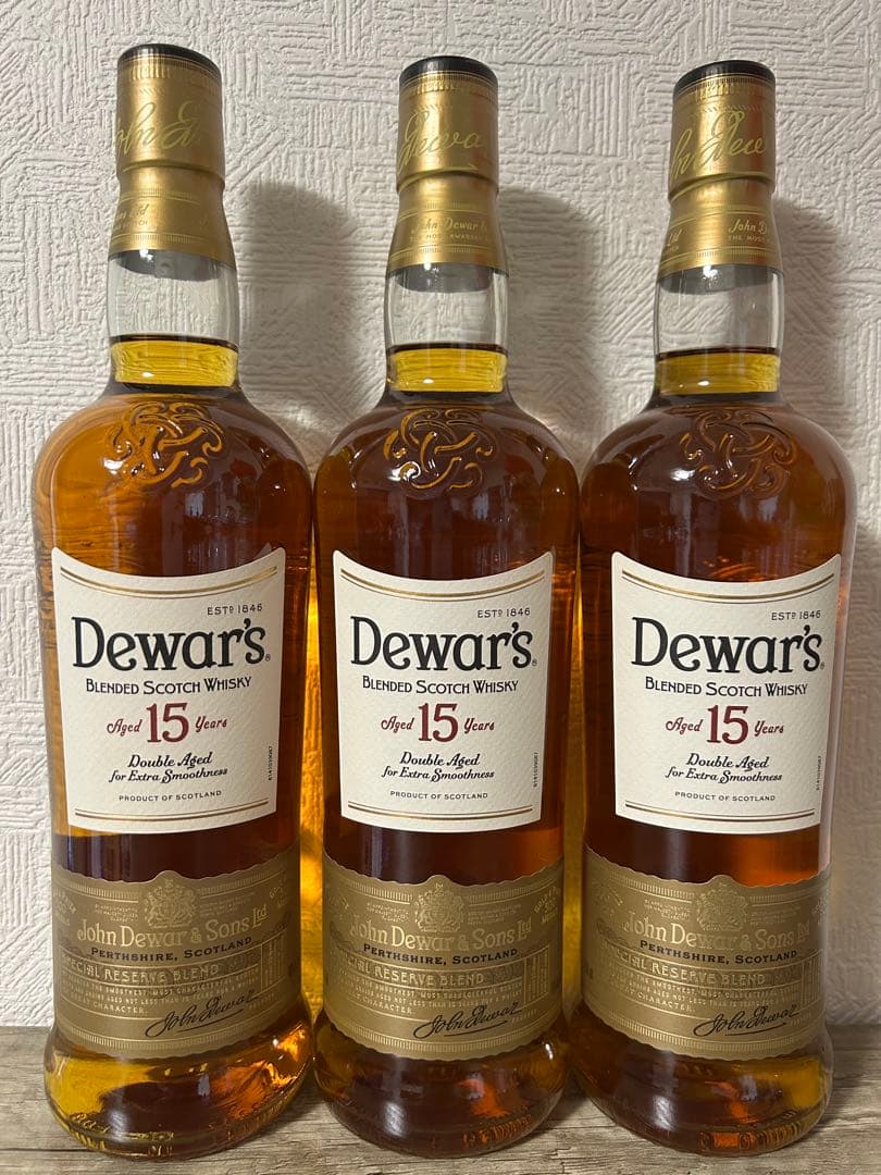 Dewar's 15年ウイスキー超お得な3本セット