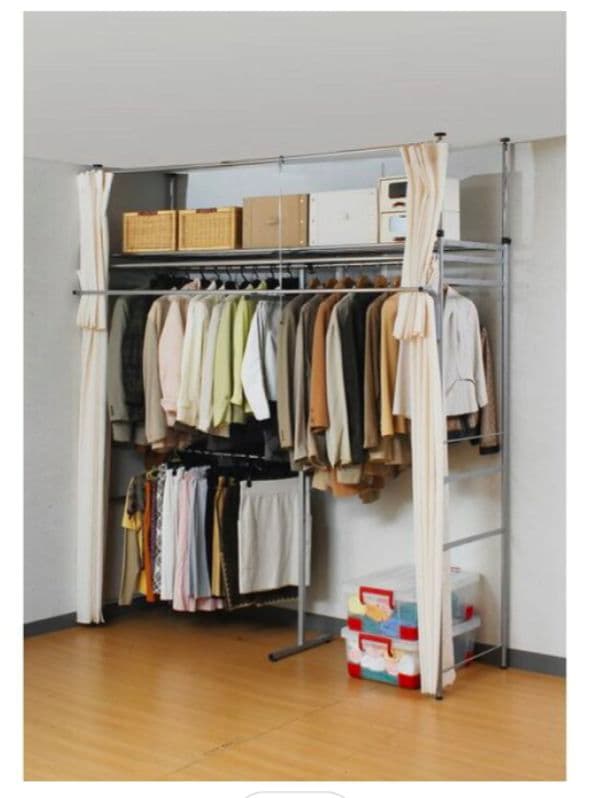 ツッパリクローゼットハンガーラック SK-201-S 新品 エスエイ企画