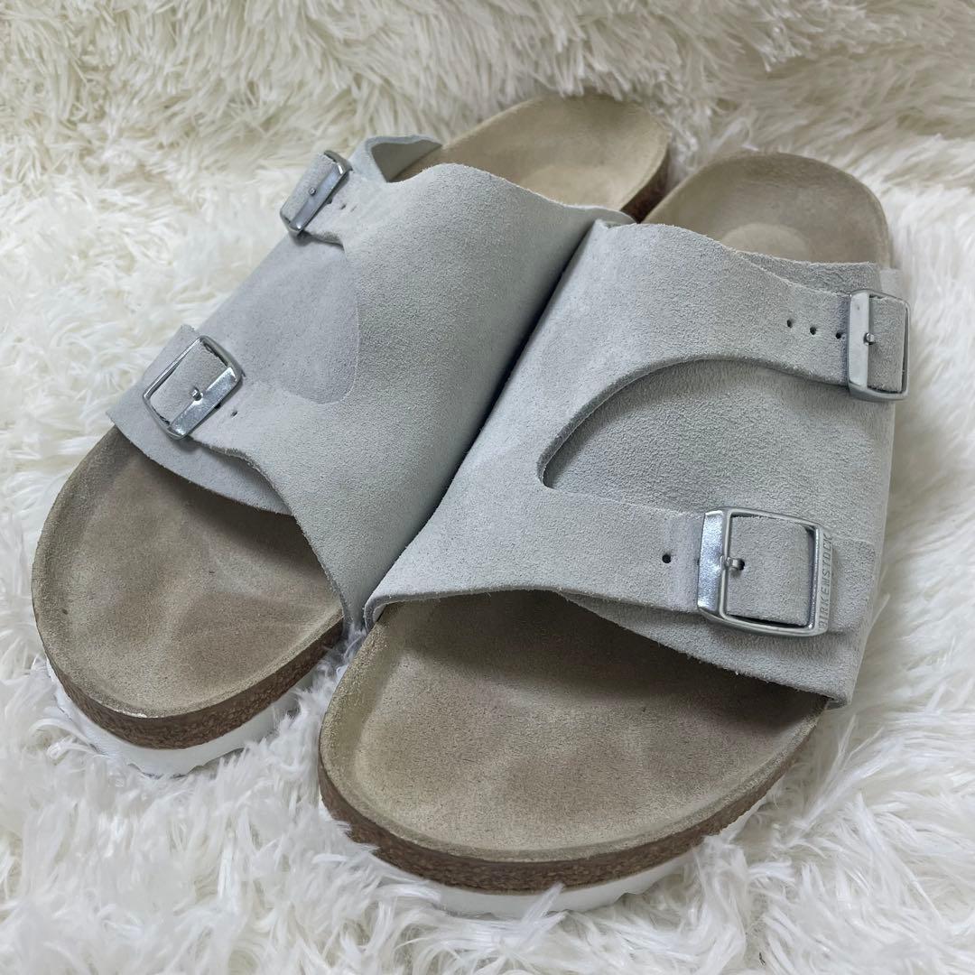 【美品】ビルケンシュトック チューリッヒ ライトグレー ZURICH 43