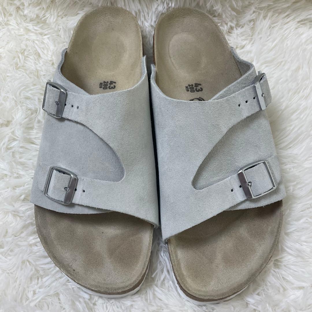 【美品】ビルケンシュトック チューリッヒ ライトグレー ZURICH 43