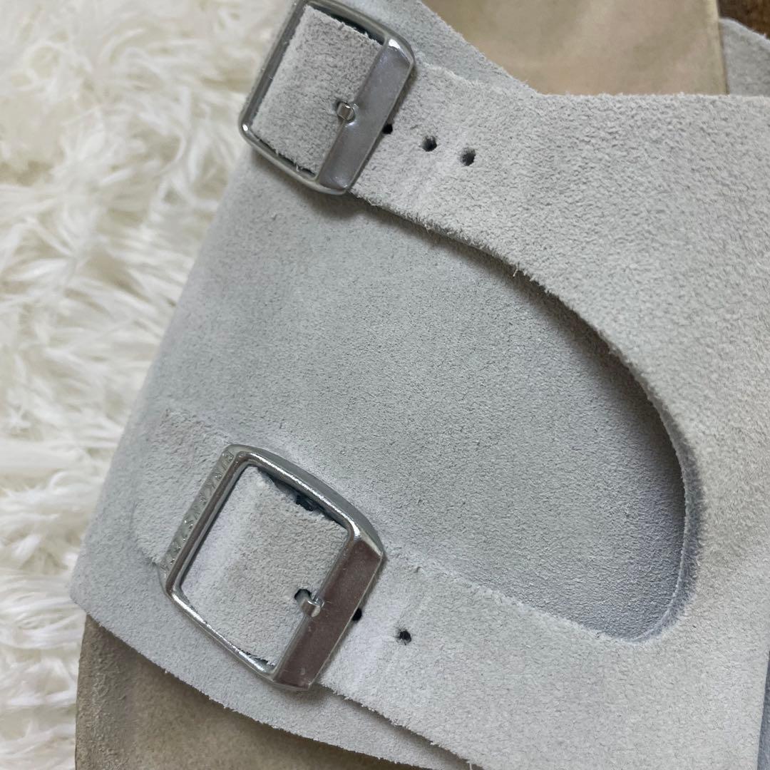 【美品】ビルケンシュトック チューリッヒ ライトグレー ZURICH 43