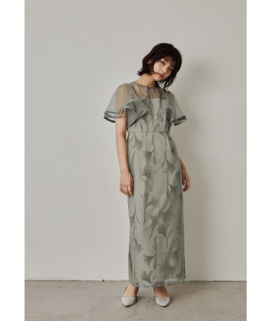 【まるこ様】 Circurar sleeve flower dress