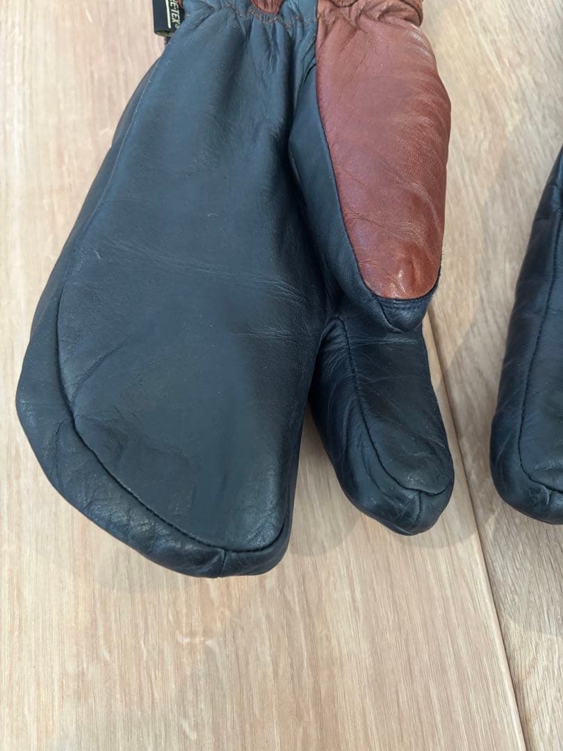 ヘストラ　Hestra ミトングローブ サイズ9 ブラウン/ブラック