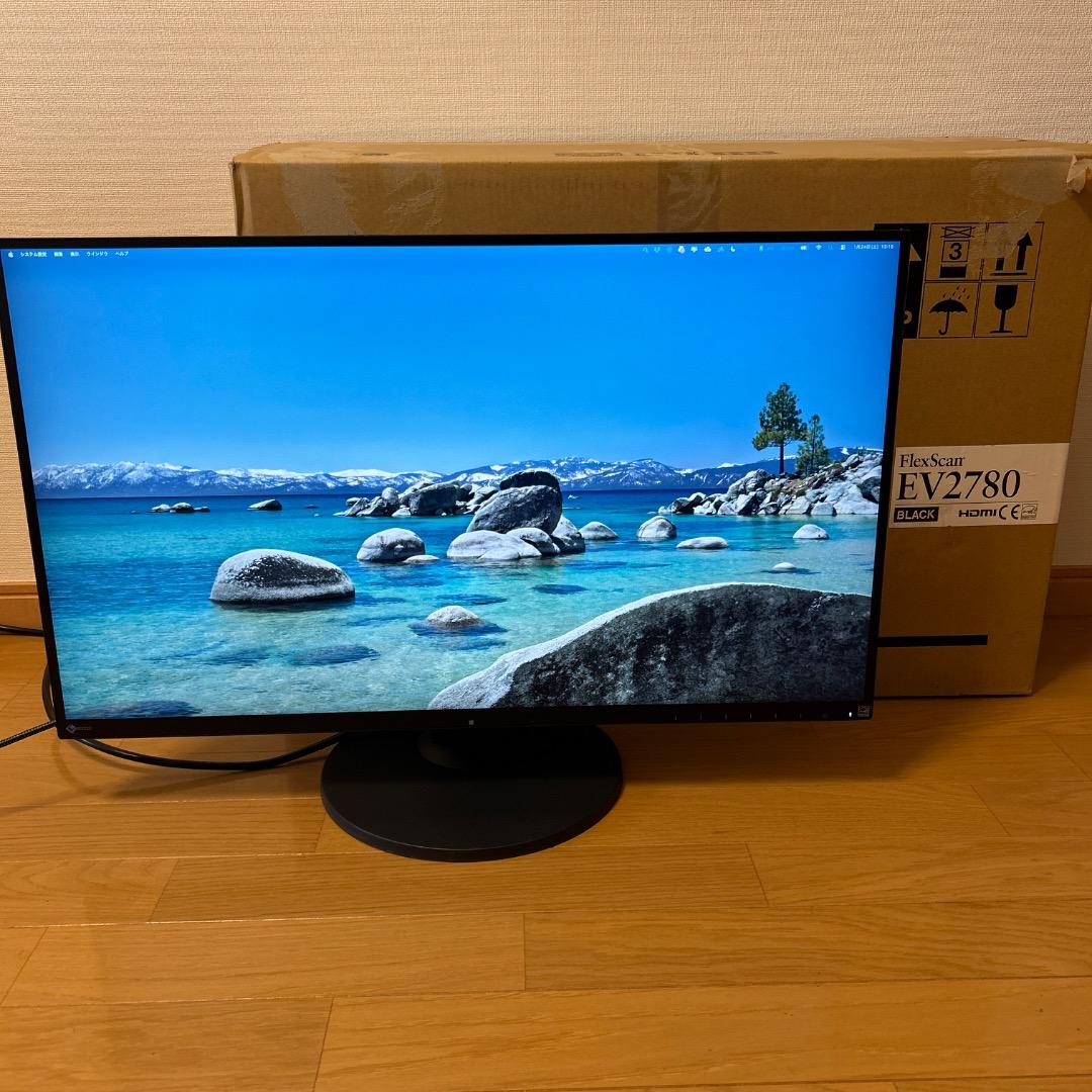EIZO FlexScan EV2780 27インチ ブラック 元箱、ケーブル付