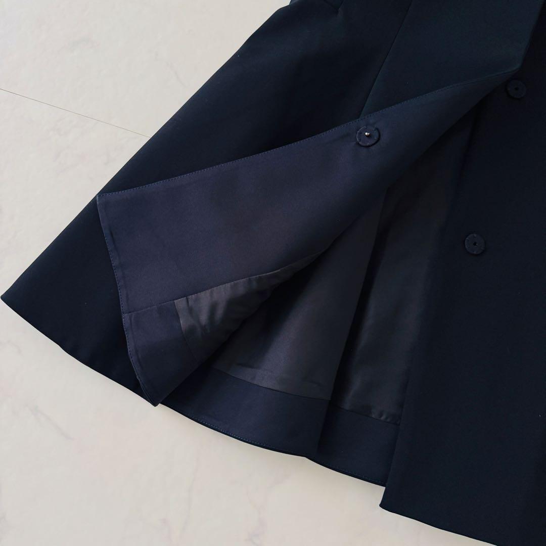 ルフィル タグ付未使用✨ダブルクロスペプラムジレ ネイビー