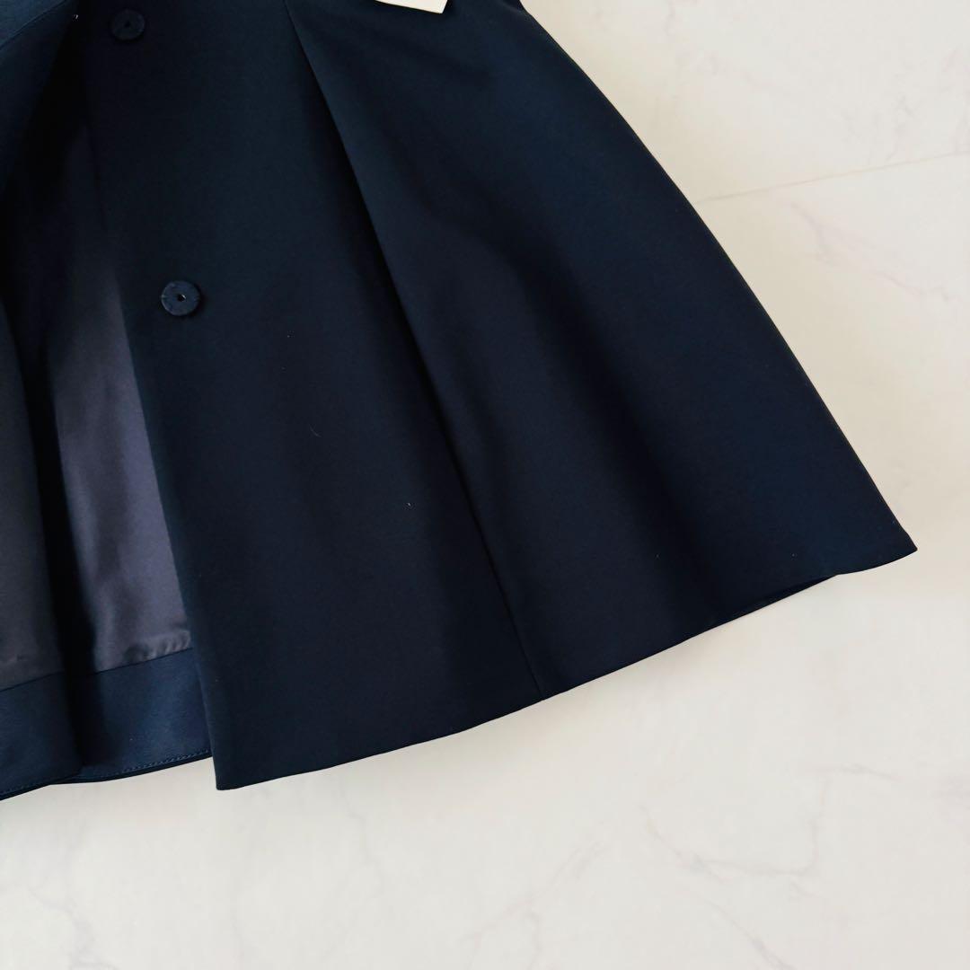 ルフィル タグ付未使用✨ダブルクロスペプラムジレ ネイビー