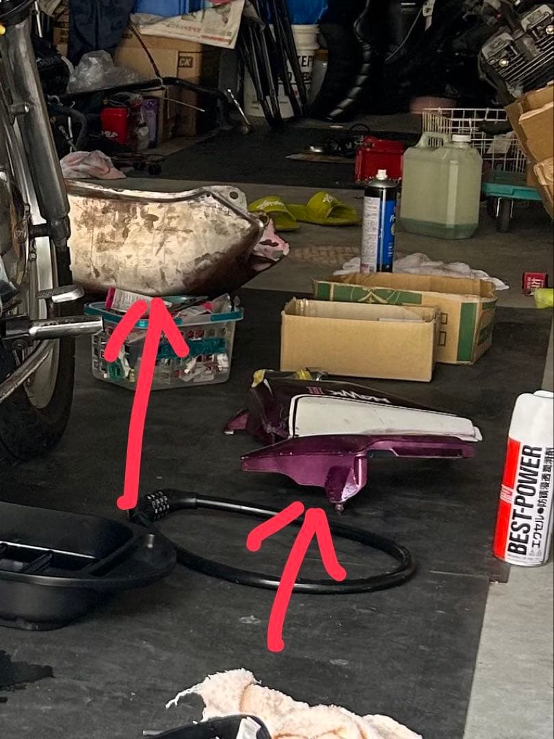 ホーク　タンクサイドカバーセット