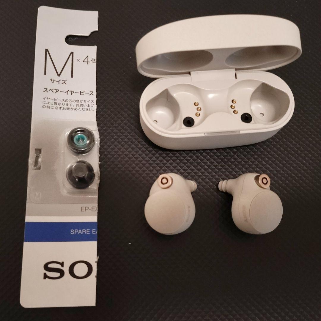 【hi】ソニー WF-1000XM4 バッテリー新品交換済 シルバー