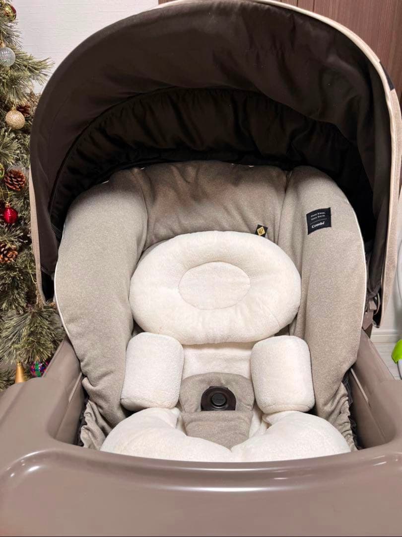 コンビ ハイローチェアー ネムリラ BEDi ヘーゼルベージュ　オートスウィング